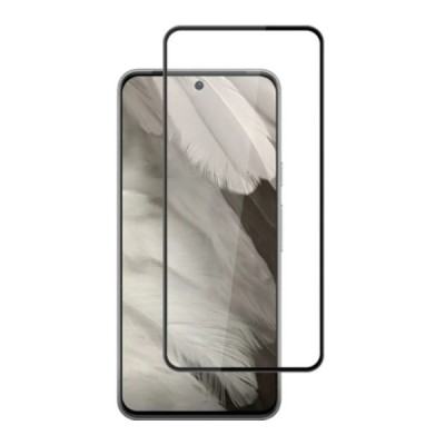 Google Pixel 8 Pro apsauginis ekrano stiklas „Mocolo“ 9H Tempered Glass (juodas, pilnai dengiantis) 0,26 mm | Priedai.lt