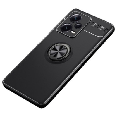 Xiaomi Redmi Note 12 Pro+ 5G „FOCUS“ Kickstand kieto silikono TPU juodas dėklas - nugarėlė | Priedai.lt