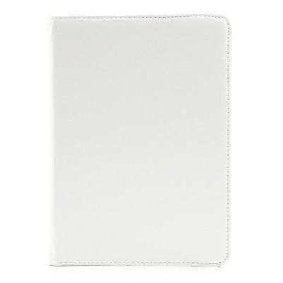 Apple iPad Air atverčiamas, sukamas 360 laipsnių, baltas odinis dėklas - stovas / Priedai.lt