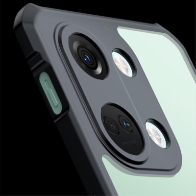 OnePlus Nord 3 „XUNDD“ dzidrs apmales melnā krāsā cieta silikona (TPU) akrils apvalks | Vacins.lv