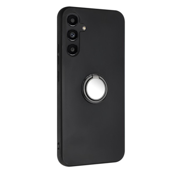 „Kickstand“ cieta silikona (TPU) apvalks - melns (Galaxy S23 FE)