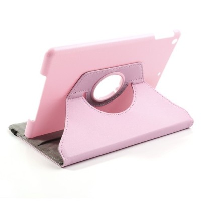 Apple iPad Air atvēramais rozs ādas futrālis, grozās 360° grādu apjomā / Vacins.lv