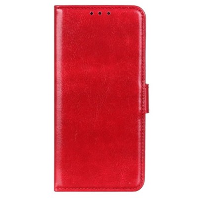 Huawei Honor X8a atverčiamas raudonas odinis dėklas, knygutė - piniginė | Priedai.lt