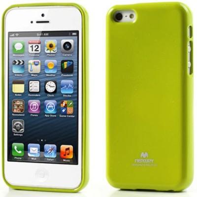 „Mercury“ Color kieto silikono (TPU) žalias Apple iPhone 5C dėklas (dėkliukas) / Priedai.lt