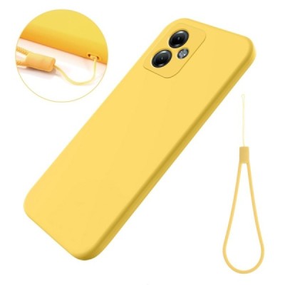 Motorola Moto G14 Shell cieta silikona (TPU) apvalks - dzeltens | vacins.lv