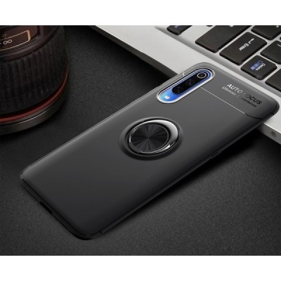 Xiaomi Mi 9 (Mi 9 Explorer) „FOCUS“ Kickstand cieta silikona (TPU) melns apvalks | vacins.lv