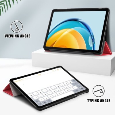 Huawei MatePad SE 10.4'' atvēramais sarkans maciņš | Vacins.lv