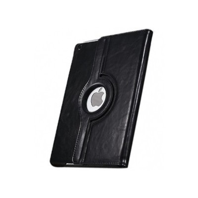 Apple iPad Air solidus atverčiamas juodas odinis dėklas (360°) - stovas / Priedai.lt