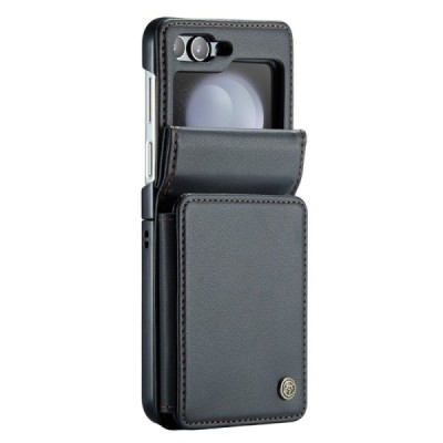 Samsung Galaxy Flip5 5G (SM-F731B) „CaseMe“ Wallet plastikinis juodas dėklas - nugarėlė | Priedai.lt