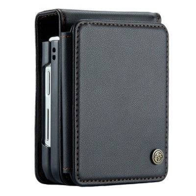 Samsung Galaxy Flip5 5G (SM-F731B) „CaseMe“ Wallet plastikinis juodas dėklas - nugarėlė | Priedai.lt