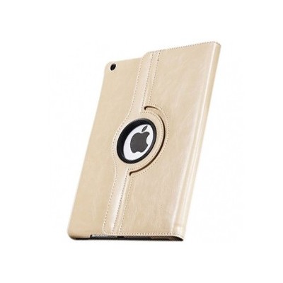Apple iPad Air solidus atverčiamas baltos spalvos odinis dėklas (360°) - stovas / Priedai.lt