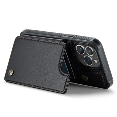 Apple iPhone 15 Pro Max „CaseMe“ Wallet melns plastika apvalks | vacins.lv
