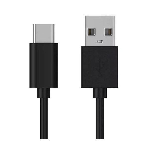 USB Type-C vads - melns (1 m. / 3A)