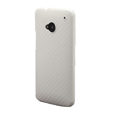 Balts akmeņogļu HTC One M7 apvalks / Vacins.lv