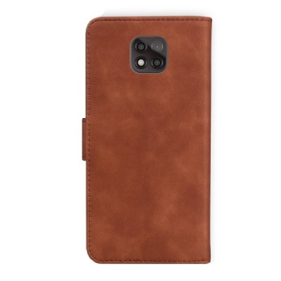 Motorola Moto G Power (2021) atvēramais ādas brūns maciņš (maks) | Vacins.lv