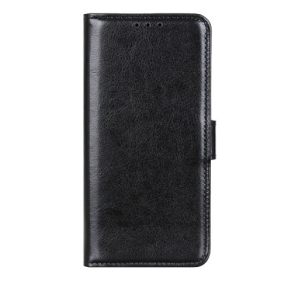 Samsung Galaxy Xcover 7 (G556B) atvēramais ādas melns maciņš (maks) | Vacins.lv