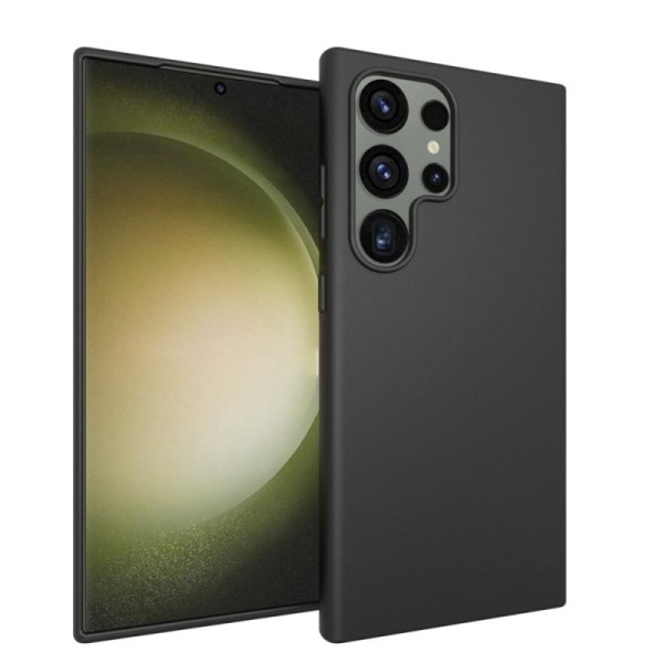 Cieta silikona (TPU) apvalks - melns (Galaxy S24 Ultra)