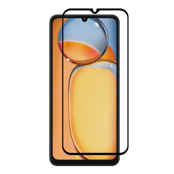 „Rurihai“ Tempered Glass pilnīgi aizsedzams ekrāna aizsargstikls 2.5D - melns (Redmi 13C / Poco C65)