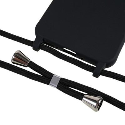 Samsung Galaxy S24 (SM-S921) Strap kieto silikono TPU juodas dėklas - nugarėlė | Priedai.lt