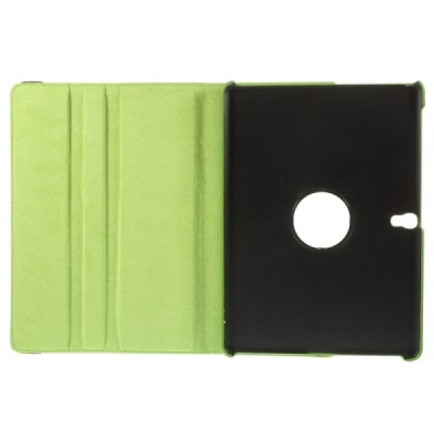 Samsung Galaxy Tab S 10.5 atverčiamas, sukamas 360 laipsnių, žalias odinis dėklas - stovas / Priedai.lt