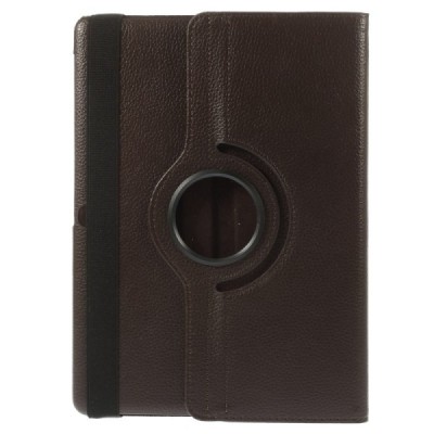 Samsung Galaxy Tab S 10.5 atvēramais brūns ādas futrālis, grozās 360° grādu apjomā / Vacins.lv