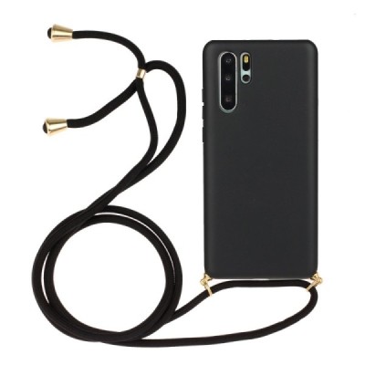 Huawei P30 Pro Strap cieta silikona (TPU) melns apvalks | vacins.lv