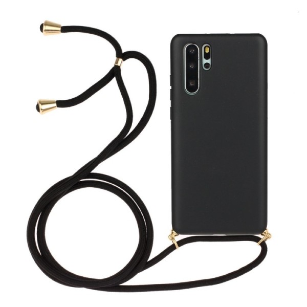 „Strap“ kieto silikono (TPU) dėklas - juodas (P30 Pro)