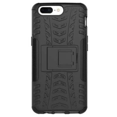 Sustiprintos apsaugos „Kickstand“ OnePlus 5 juodas kieto silikono (TPU) ir plastiko dėklas | Priedai.lt