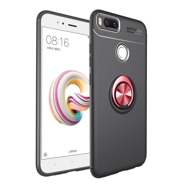 „FOCUS“ Kickstand kieto silikono (TPU) dėklas - juodas (Mi A1 / 5X)