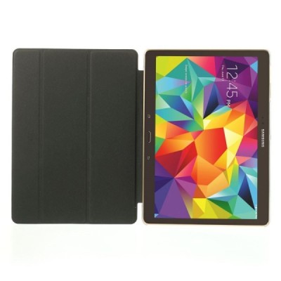 Samsung Galaxy Tab S 10.5 plonas atverčiamas juodas dėklas / Priedai.lt