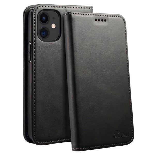 „Suteni“ atverčiamas dėklas - juodas (iPhone 12 Mini)