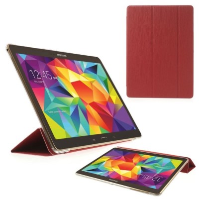 Samsung Galaxy Tab S 10.5 plonas atverčiamas raudonas dėklas / Priedai.lt