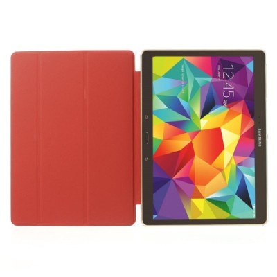 Samsung Galaxy Tab S 10.5 plonas atverčiamas raudonas dėklas / Priedai.lt