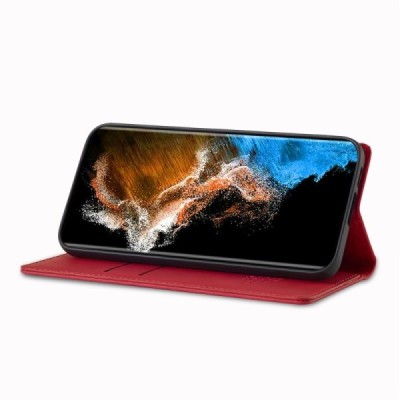 Samsung Galaxy S24+ (SM-S926) „Lc.Imeeke“ sarkans ādas atvērams maciņš | Vacins.lv