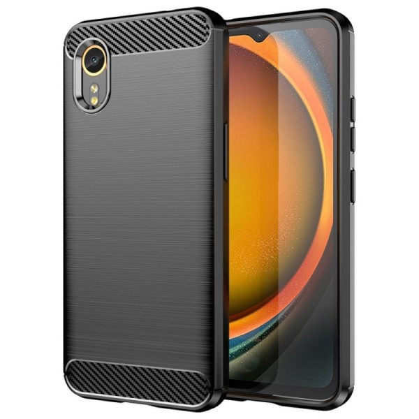 „Carbon“ kieto silikono (TPU) dėklas - juodas (Galaxy Xcover 7)