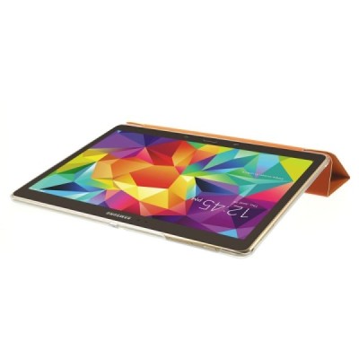 Samsung Galaxy Tab S 10.5 plonas atverčiamas oranžinis dėklas / Priedai.lt