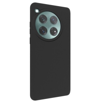 OnePlus 12 cieta silikona (TPU) melns apvalks | vacins.lv