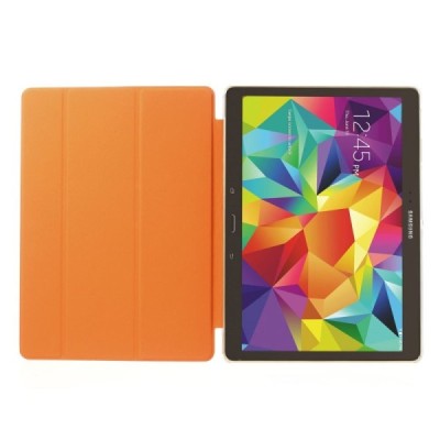 Samsung Galaxy Tab S 10.5 plonas atverčiamas oranžinis dėklas / Priedai.lt