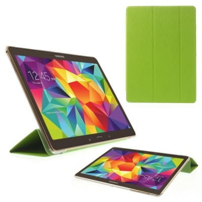 Samsung Galaxy Tab S 10.5 plāns atvēramais zaļš futrālis / Vacins.lv