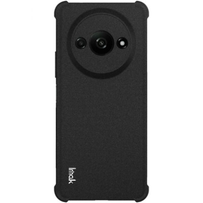 Xiaomi Redmi A3 (Poco C61) Imak pastiprinātas aizsardzības cieta silikona (TPU) melns vāciņš | Vacins.lv