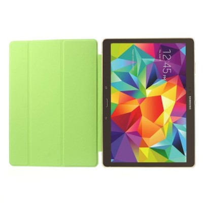 Samsung Galaxy Tab S 10.5 plonas atverčiamas žalias dėklas / Priedai.lt