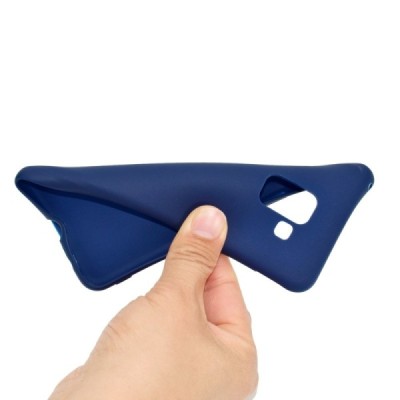 Samsung Galaxy A8 2018 (A530F) cieta silikona (TPU) zils apvalks | vacins.lv