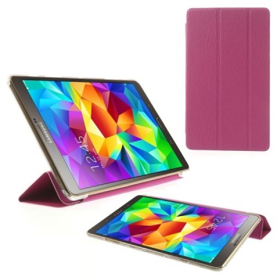 Samsung Galaxy Tab S 8.4 plonas atverčiamas raudonas dėklas / Priedai.lt