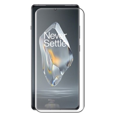 OnePlus 12R (Ace 3) „Rurihai“ Tempered Glass melns ekrāna aizsargstikls 2.5D | Vacins.lv