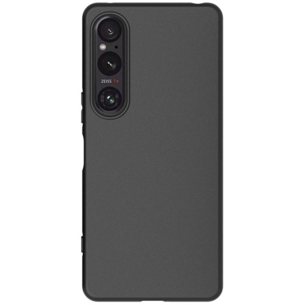 Cieta silikona (TPU) apvalks - melns (Xperia 1 VI)
