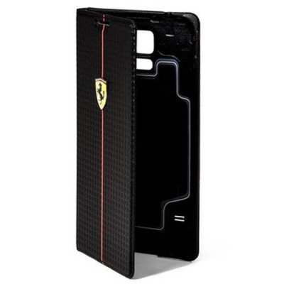 Ferrari Formula 1 Booktype Samsung Galaxy S5 (S5 Neo) atverčiamas odinis dėklas - dangtelis / Priedai.lt