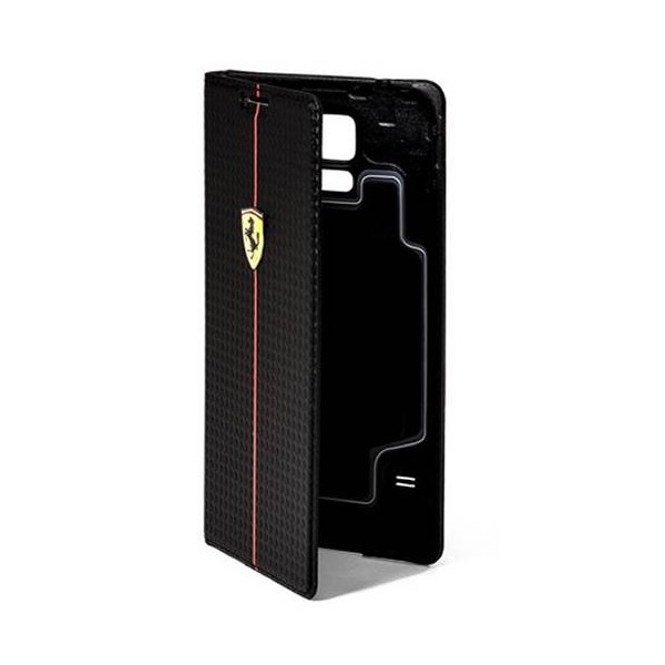 „Ferrari“ Formula 1 atverčiamas dangtelis - juodas (Galaxy S5 / S5 Neo)