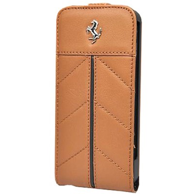 Ferrari California Apple iPhone SE (5, 5s) atverčiamas odinis dėklas / Priedai.lt