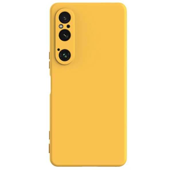 „Shell“ cieta silikona (TPU) apvalks - dzeltens (Xperia 1 VI)