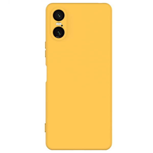 „Shell“ cieta silikona (TPU) apvalks - dzeltens (Xperia 10 VI)